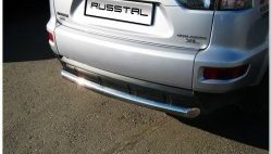 16 749 р. Защита заднего бампера (Ø76 мм, нержавейка) SLITKOFF Mitsubishi Outlander XL (CW)  рестайлинг (2010-2013)  с доставкой в г. Вологда. Увеличить фотографию 5