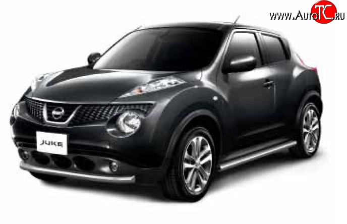 7 899 р. Защита порогов Petroil-Tuning Nissan Juke 1 YF15 дорестайлинг (2010-2014)  с доставкой в г. Вологда