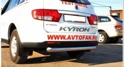 17 399 р. Защита заднего бампера (Ø76 мм, нержавейка) SLITKOFF SSANGYONG Kyron дорестайлинг (2005-2007)  с доставкой в г. Вологда. Увеличить фотографию 2