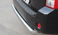 18 299 р. Защита заднего бампера (Ø76 мм, нержавейка) SLITKOFF Nissan Pathfinder R51 дорестайлинг (2004-2007)  с доставкой в г. Вологда. Увеличить фотографию 2