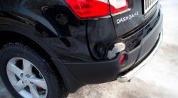15 249 р. Защита заднего бампера (Ø63 мм, нержавейка) SLITKOFF Nissan Qashqai +2 1 J10 дорестайлинг (2008-2010)  с доставкой в г. Вологда. Увеличить фотографию 2