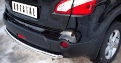 15 249 р. Защита заднего бампера (Ø63 мм, нержавейка) SLITKOFF Nissan Qashqai +2 1 J10 дорестайлинг (2008-2010)  с доставкой в г. Вологда. Увеличить фотографию 3