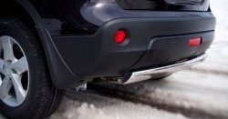 11 599 р. Защита заднего бампера (Ø75х42 мм, нержавейка) Russtal Nissan Qashqai 1 J10 рестайлинг (2010-2013)  с доставкой в г. Вологда. Увеличить фотографию 3