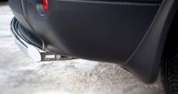 11 599 р. Защита заднего бампера (Ø75х42 мм, нержавейка) Russtal Nissan Qashqai +2 1 J10 дорестайлинг (2008-2010)  с доставкой в г. Вологда. Увеличить фотографию 3