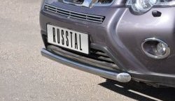 9 699 р. Одинарная защита переднего бампера Russtal диаметром 63 мм Nissan X-trail 2 T31 рестайлинг (2010-2015)  с доставкой в г. Вологда. Увеличить фотографию 2