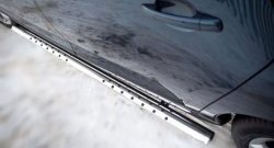 16 649 р. Защита порогов Russtal из овальной трубы с проступью Peugeot 3008 рестайлинг (2013-2017)  с доставкой в г. Вологда. Увеличить фотографию 4
