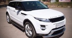 15 349 р. Одинарная защита переднего бампера SLITKOFF диаметром 76 мм (Dynamic) Land Rover Range Rover Evoque 1 L538 дорестайлинг 5 дв. (2011-2015)  с доставкой в г. Вологда. Увеличить фотографию 2