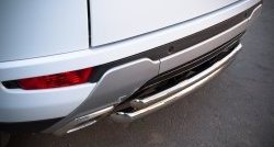 17 999 р. Защита заднего бампера (к-я DYNAMIC, Ø63 и 42 мм, нержавейка) SLITKOFF Land Rover Range Rover Evoque 1 L538 дорестайлинг 5 дв. (2011-2015)  с доставкой в г. Вологда. Увеличить фотографию 4