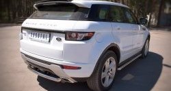 15 349 р. Защита заднего бампера (Ø76 мм, нержавейка, Dynamic) SLITKOFF Land Rover Range Rover Evoque 1 L538 дорестайлинг 5 дв. (2011-2015)  с доставкой в г. Вологда. Увеличить фотографию 2