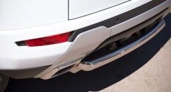 15 349 р. Защита заднего бампера (Ø76 мм, нержавейка, Dynamic) SLITKOFF Land Rover Range Rover Evoque 1 L538 дорестайлинг 5 дв. (2011-2015)  с доставкой в г. Вологда. Увеличить фотографию 4