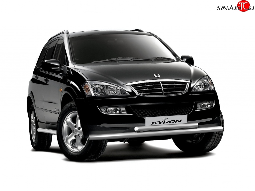 6 799 р. Двойная защита переднего бампера Petroil Tuning из труб диаметром по 63 мм SSANGYONG Kyron дорестайлинг (2005-2007)  с доставкой в г. Вологда