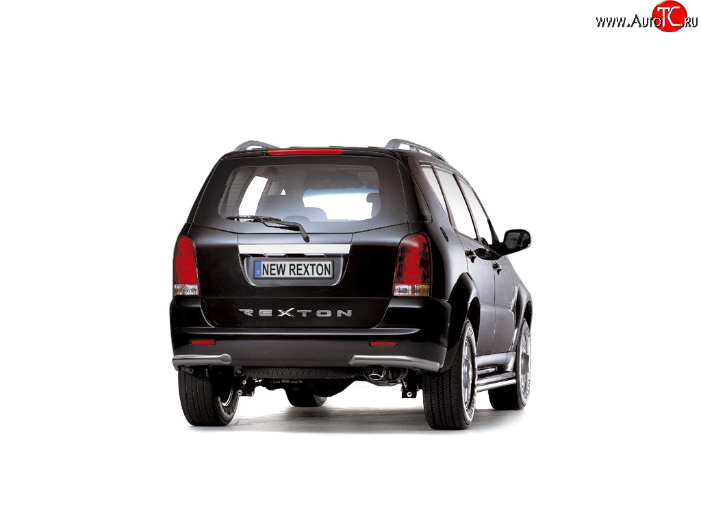 6 599 р. Защита заднего бампера Petroil Tuning 63 мм SSANGYONG Rexton Y250 (2006-2012)  с доставкой в г. Вологда