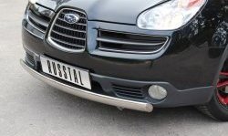11 249 р. Защита переднего бампера (Ø75х42 мм, нержавейка) Russtal Subaru Tribeca (2005-2007)  с доставкой в г. Вологда. Увеличить фотографию 2