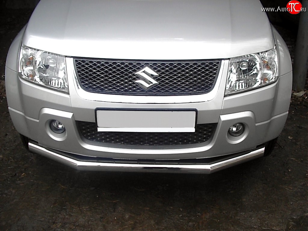 12 899 р. Одинарная защита переднего бампера SLITKOFF диаметром 63 мм Suzuki Grand Vitara JT 5 дверей дорестайлинг (2005-2008)  с доставкой в г. Вологда