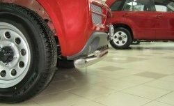 16 999 р. Защита переднего бампера (2 трубыØ63 и 42 мм, нержавейка) SLITKOFF Suzuki Jimny JB23/JB43 дорестайлинг (1998-2001)  с доставкой в г. Вологда. Увеличить фотографию 2