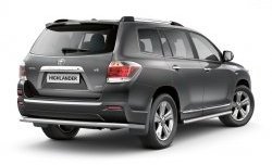 7 799 р. Защита порогов Petroil Tuning из круглой трубы диаметром 63 мм Toyota Highlander XU40 рестайлинг (2010-2013)  с доставкой в г. Вологда. Увеличить фотографию 2