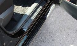83 999 р. Защита порогов Russtal с пластиковыми вставками для ног Toyota RAV4 XA30 5 дв. 2-ой рестайлинг (2010-2013) (Защита порогов с со скосами на торцах (вариант 1))  с доставкой в г. Вологда. Увеличить фотографию 2