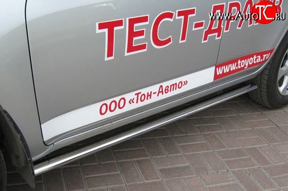 20 499 р. Защита порогов Russtal из овальной трубы Toyota RAV4 XA30 5 дв. 2-ой рестайлинг (2010-2013)  с доставкой в г. Вологда