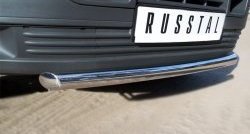 15 799 р. Одинарная защита переднего бампера SLITKOFF диаметром 63 мм Volkswagen Transporter T5 дорестайлинг (2003-2009)  с доставкой в г. Вологда. Увеличить фотографию 3