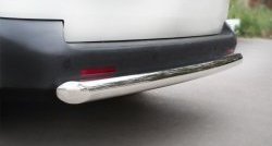 16 599 р. Защита заднего бампера (Ø76 мм, нержавейка) SLITKOFF Volkswagen Transporter T5 дорестайлинг (2003-2009)  с доставкой в г. Вологда. Увеличить фотографию 3