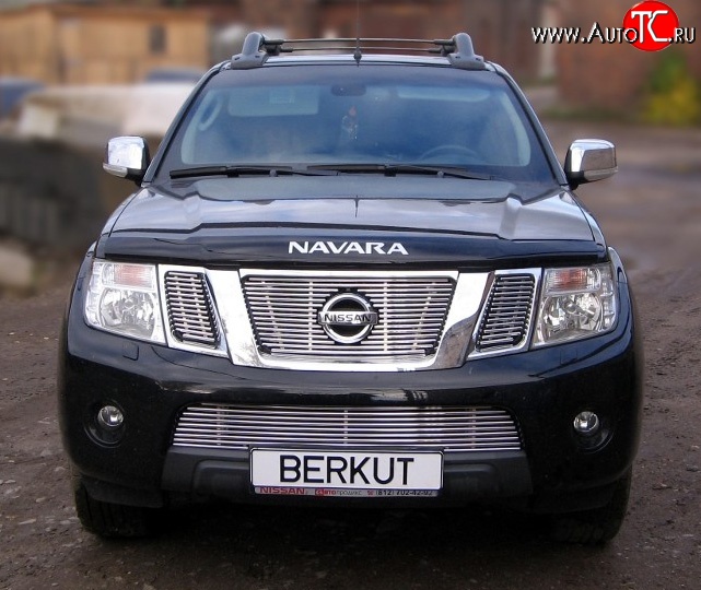 5 799 р. Декоративная вставка воздухозаборника (рестайлинг) Berkut Nissan Pathfinder R51 рестайлинг (2009-2014)  с доставкой в г. Вологда