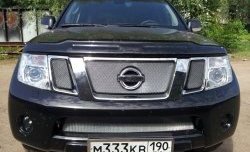 2 499 р. Сетка в решетку радиатора Russtal Nissan Pathfinder R51 рестайлинг (2009-2014) (хром)  с доставкой в г. Вологда. Увеличить фотографию 4