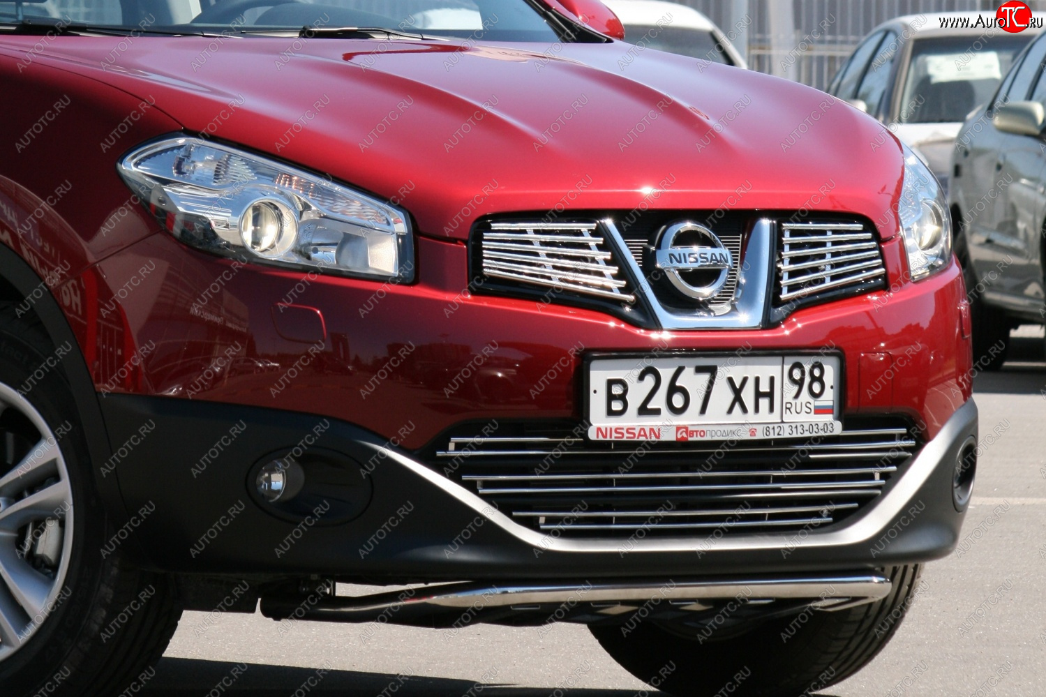 5 999 р. Декоративный элемент воздухозаборника Souz96 (d10) Nissan Qashqai +2 1 J10 рестайлинг (2010-2014)  с доставкой в г. Вологда