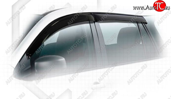 1 999 р. Дефлектора окон CA-Plastiс  Nissan AD  Y12 (2006-2016) дорестайлинг (Classic полупрозрачный, Без хром.молдинга, Крепление только на скотч)  с доставкой в г. Вологда