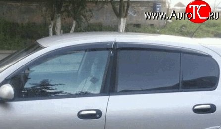 999 р. Комплект дефлекторов окон (ветровиков) 4 шт. (хетчбек, 5 дверей) Russtal Nissan Almera N16 седан дорестайлинг (2000-2003)  с доставкой в г. Вологда