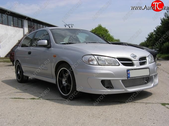 24 999 р. Передний бампер Rieger Nissan Almera N16 седан дорестайлинг (2000-2003)  с доставкой в г. Вологда