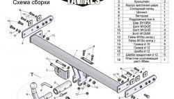 8 999 р. Фаркоп Лидер Плюс (с быстросъёмным шаром) Nissan Almera N16 седан дорестайлинг (2000-2003) (Без электропакета)  с доставкой в г. Вологда. Увеличить фотографию 3