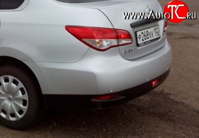 6 549 р. Задний бампер Стандартный Nissan Almera G15 седан (2012-2019) (неокрашенный)  с доставкой в г. Вологда