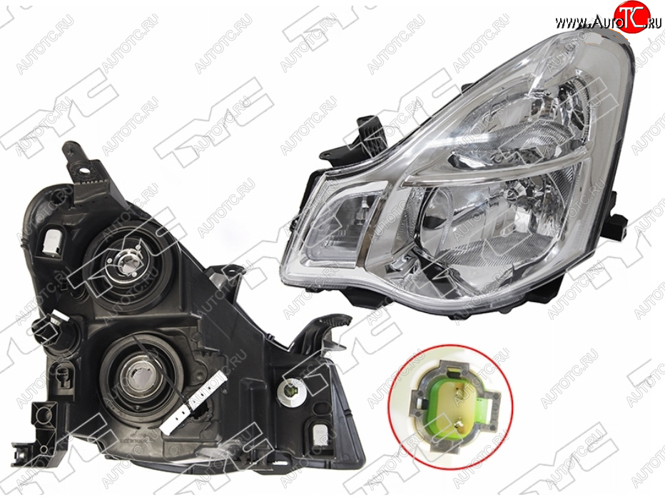 10 249 р. Левая фара (под электрокорректор) TYC  Nissan Almera  G15 (2012-2019) седан  с доставкой в г. Вологда