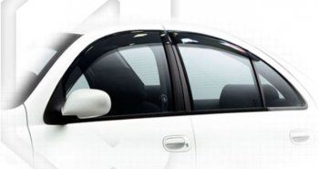 Дефлектора окон CA-Plastiс Nissan Almera Classic  седан (2006-2013) B10 (Classic полупрозрачный, Без хром.молдинга)