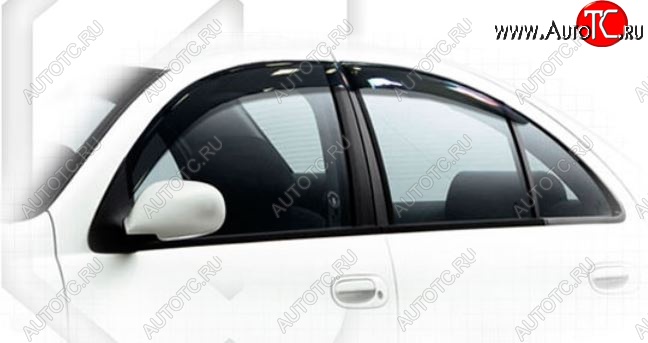 1 899 р. Дефлектора окон CA-Plastiс  Nissan Almera Classic  седан (2006-2013) B10 (Classic полупрозрачный, Без хром.молдинга)  с доставкой в г. Вологда