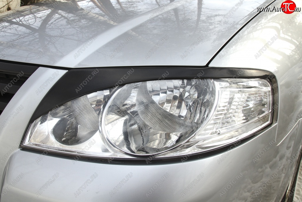 929 р. Реснички на фары RA  Nissan Almera Classic  седан (2006-2013) B10 (Неокрашенные)  с доставкой в г. Вологда