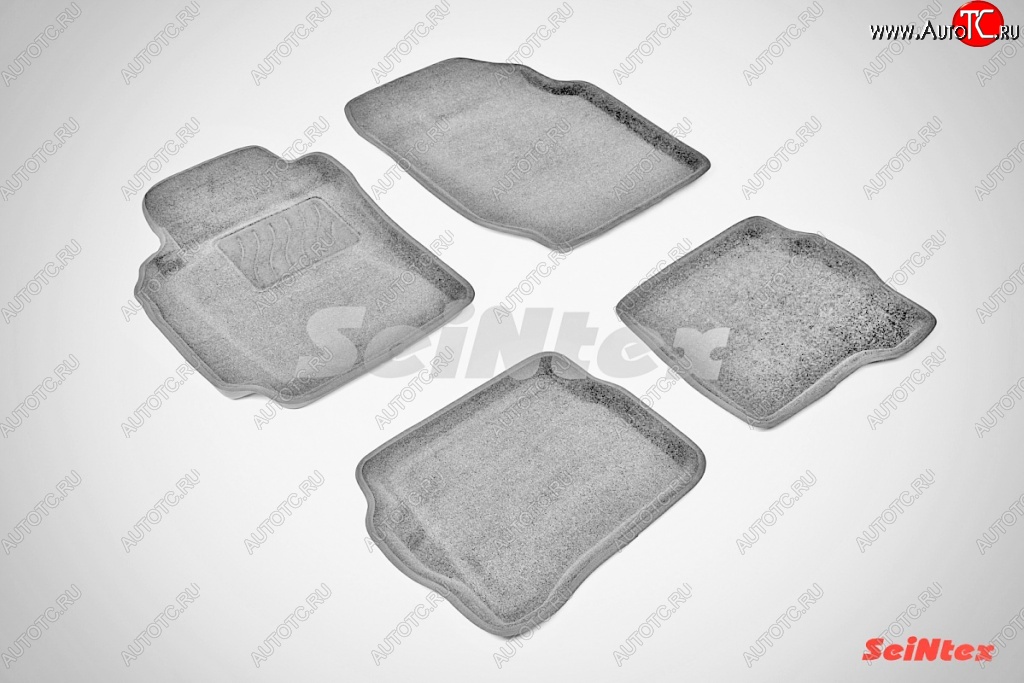6 049 р. Износостойкие коврики в салон 3D NISSAN ALMERA CL серые (компл) Nissan Almera Classic седан B10 (2006-2013)  с доставкой в г. Вологда