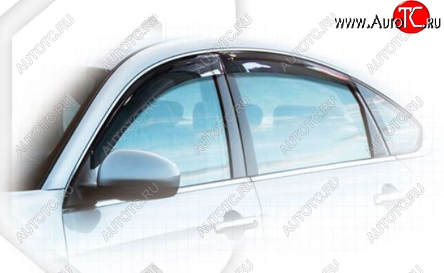 1 999 р. Дефлектора окон CA-Plastiс Nissan Bluebird Sylphy седан G11 (2005-2012) (Classic полупрозрачный, Без хром.молдинга)  с доставкой в г. Вологда