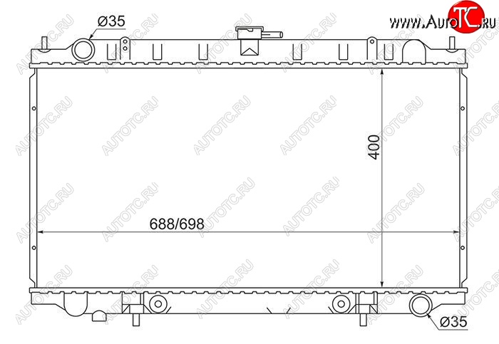 5 449 р. Радиатор двигателя (пластинчатый, 2.0/2.5/3.0, МКПП/АКПП) SAT Nissan Cefiro A32 - Maxima A32 с доставкой в г. Вологда Увеличить фотографию 1 5 449 р. Радиатор двигателя (пластинчатый, 2.0/2.5/3.0, МКПП/АКПП) SAT Nissan Cefiro A32 - Maxima A32 с доставкой в г. Вологда