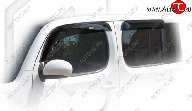 1 999 р. Дефлектора окон CA-Plastiс Nissan Cube 3 (2008-2025) (Classic полупрозрачный)  с доставкой в г. Вологда
