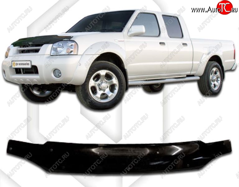1 999 р. Дефлектор капота CA-Plastic Nissan Datsun (2003-2025) (Classic черный, Без надписи)  с доставкой в г. Вологда