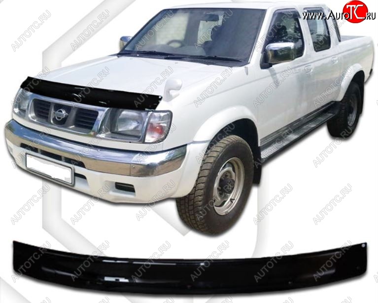 1 999 р. Дефлектор капота CA-Plastic Nissan Datsun (1997-2002) (Classic черный, Без надписи)  с доставкой в г. Вологда