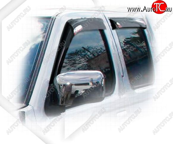 2 089 р. Дефлектора окон CA-Plastiс  Nissan Frontier  1 (2001-2005) рестайлинг (Classic полупрозрачный)  с доставкой в г. Вологда