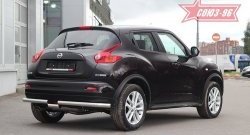 14 489 р. Защита заднего бампера 4x4 Souz-96 Premium (d60) Nissan Juke 1 YF15 рестайлинг (2014-2020)  с доставкой в г. Вологда. Увеличить фотографию 2