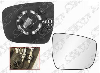Правое полотно зеркала SAT (с обогревом) Nissan X-trail 3 T32 рестайлинг (2017-2022)