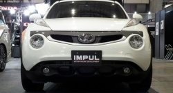 5 249 р. Решётка радиатора Impul Nissan Juke 1 YF15 дорестайлинг (2010-2014) (Неокрашенная)  с доставкой в г. Вологда. Увеличить фотографию 2