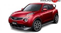 5 249 р. Решётка радиатора Impul Nissan Juke 1 YF15 дорестайлинг (2010-2014) (Неокрашенная)  с доставкой в г. Вологда. Увеличить фотографию 7