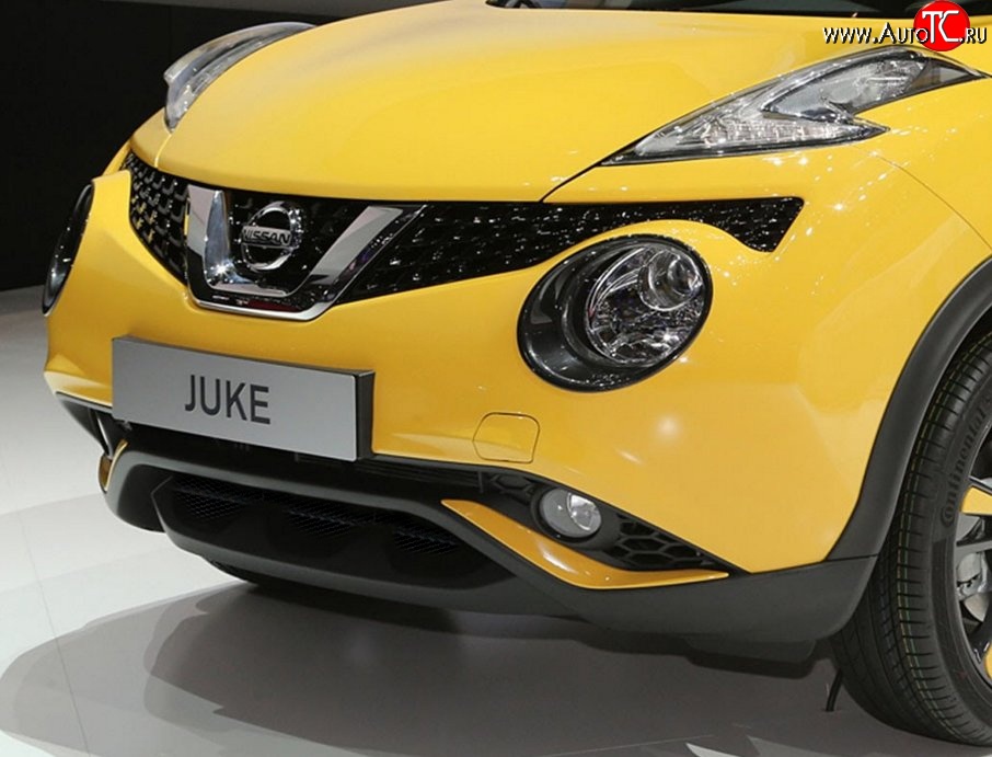 2 294 р. Сетка на бампер (рестайлинг) Novline Nissan Juke 1 YF15 дорестайлинг (2010-2014)  с доставкой в г. Вологда