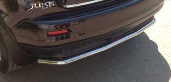 3 049 р. Защита заднего бампера Petroil Tuning (d51, нержавейка) Nissan Juke 1 YF15 дорестайлинг (2010-2014)  с доставкой в г. Вологда. Увеличить фотографию 2