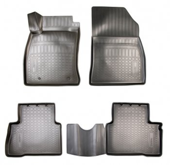 Комплект ковриков в салон Norplast Unidec Nissan Juke 1 YF15 дорестайлинг (2010-2014) (Цвет: черный)